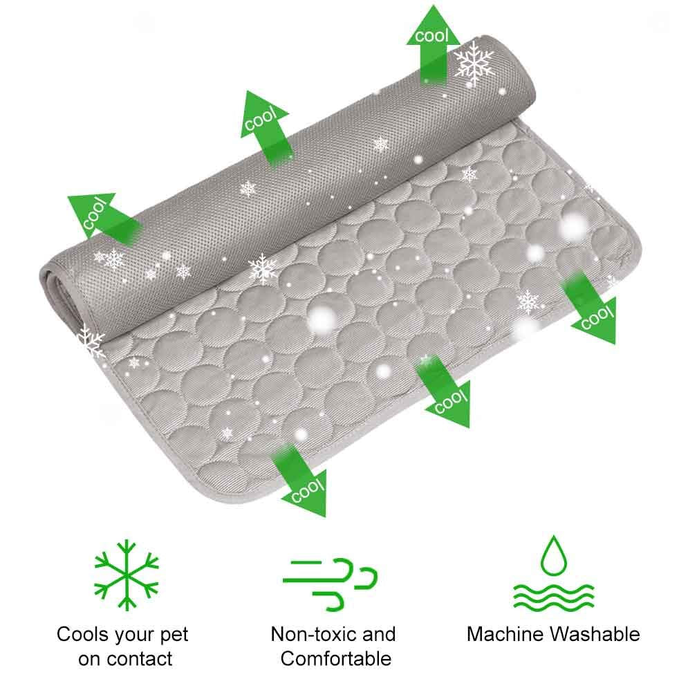 Jaaytct Pet Cooling Pad For Dogs & Cats - Summer Dog & Cat Self-Cooling Mat For Beds, Sofa, Car Seats, Floors
